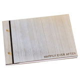 Rustic Romance Wooden Guest Book