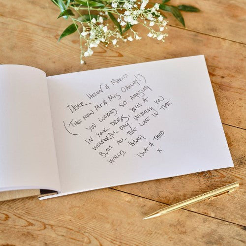 Rustic Romance Wooden Guest Book