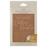 Rustic Romance Wedding Reception Invitations - Pack of 10