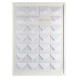 Rustic Romance Guestbook with wooden frame, pearlised envelopes, and cardlets for heartfelt messages at weddings.
