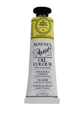 Rown Art Oils 38ml Rown Primrose, premium oil paint with vibrant pigments for professional artists, ideal for layering and impasto.