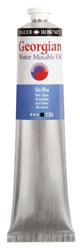 Rown Gwamo 200ml Sky Blue Artist Oil Paint, vibrant shade for stunning landscapes and seascapes, solvent-free, easy blending.