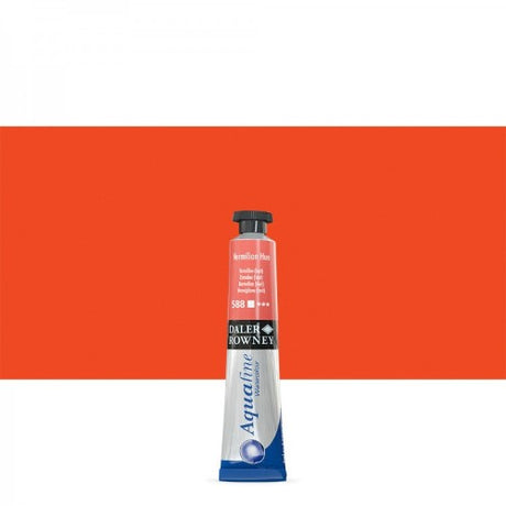 Rown 8ml Afine Vermilion Hue Watercolour Paint tube, vibrant color for art creation, ideal for both students and professionals.