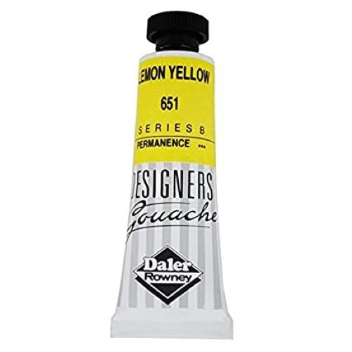 Rowney Gouache 15ml Lemon Yellow