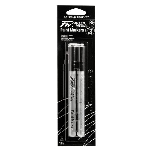 Daler Rowney -Fw Mixed Media Marker Set Hard Point 1mm