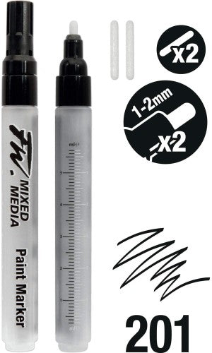 Daler Rowney -Fw Mixed Media Marker Set Med Rnd 1-2mm