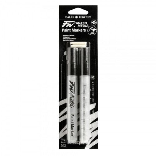 Daler Rowney -Fw Mixed Media Marker Set Med Chsl 2-6mm