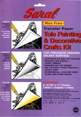 Saral Tole Transfer Kit for artists to transfer designs onto wood, fabric, and canvas with precision and vibrant results.