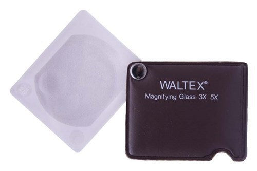 Waltex Pocket Magnifier 7541 with 10x magnification, lightweight, compact, and durable for detailed examination on-the-go.