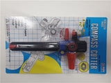 COMPASS CUTTER C-102: Adjustable precision tool for circles 3-24cm, ideal for students and architects.