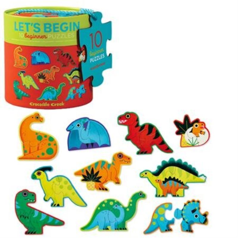 Puzzle - Croc Creek Lets Begin Canister Dinosaurs