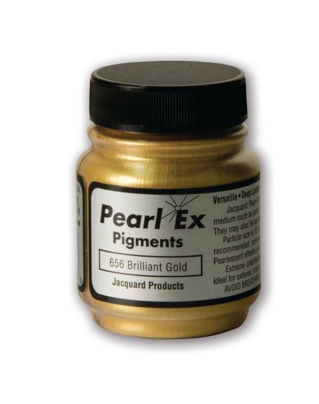 PEARL EX Powdered Pigment - JACQUARD BRILLIANT GOLD 656 (21.26g)
