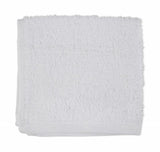 Luxurious 30cm Trinity White Face Cloth, 100% cotton, soft, absorbent, perfect for skincare and elegant bath aesthetics.