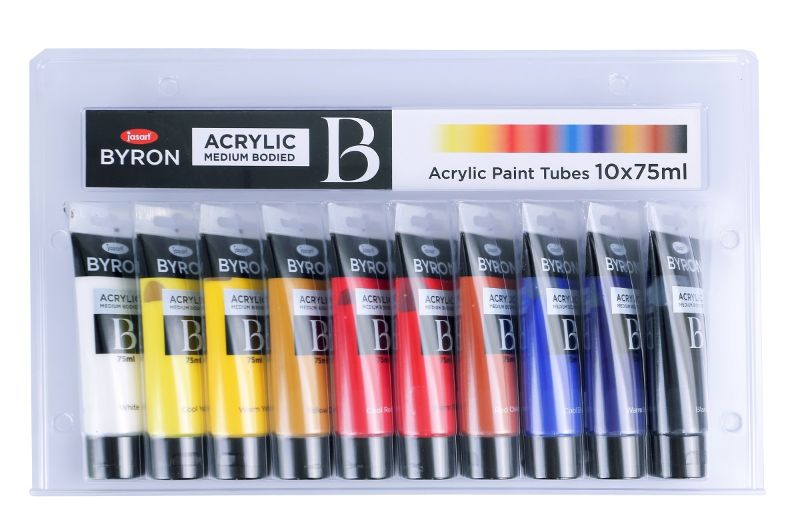 JASART BYRON ACRYLIC PAINT 75ML SET OF 10 - SET 10