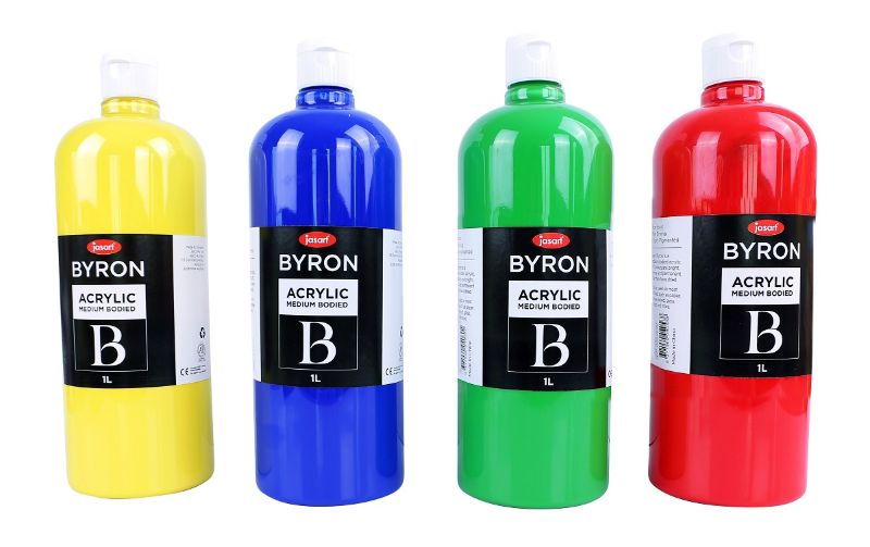 JASART BYRON ACRYLIC PAINT 1 LITRE - WHITE