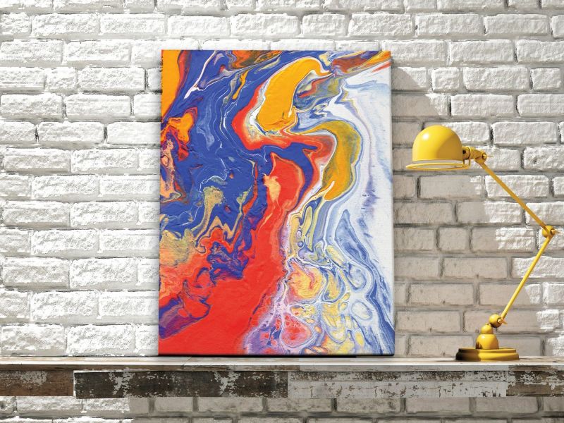 Reeves Pre Mixed Acrylic Pour Paint Set - Primary (Set of 4)