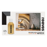 Reeves Pre Mixed Acrylic Pour Paint Set - Metallic (Set of 4)
