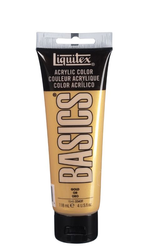 Acrylic Paint - Liquitex Basics 118ml (Gold)
