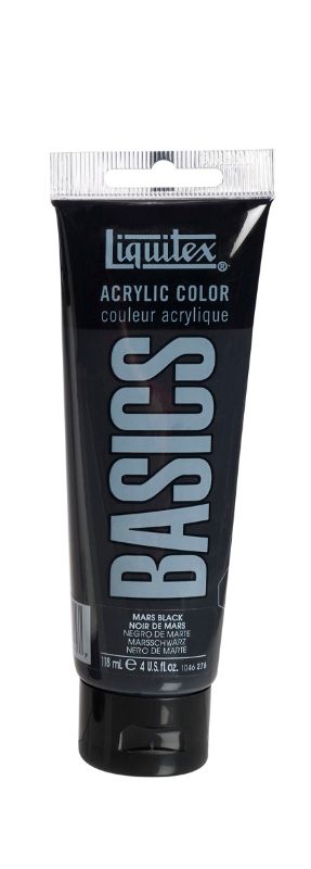Acrylic Paint - Liquitex Basics 118ml (Mars Black)