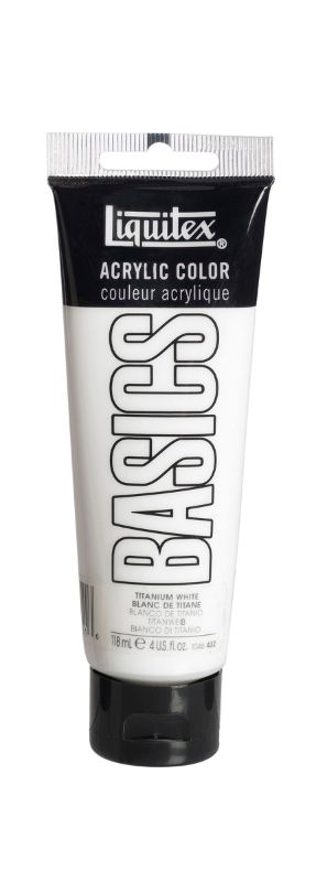 Acrylic Paint - Liquitex Basics 118ml (Titanium White)