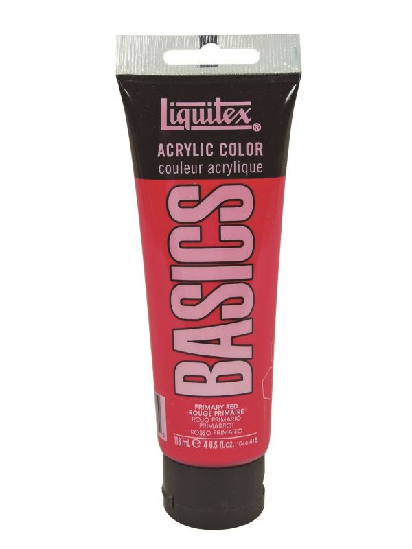 Acrylic Paint - Liquitex Basics 118ml (Primary Red)