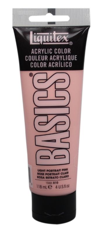 Acrylic Paint - Liquitex Basics 118ml (Light Portrait Pink)