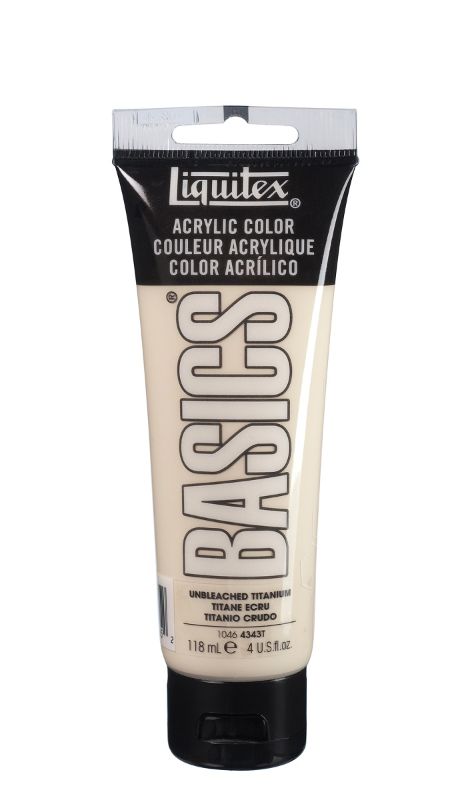 Acrylic Paint - Liquitex Basics 118ml (Unbleached Titanium)