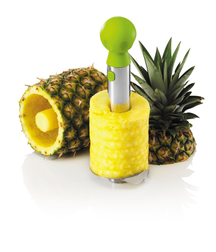 Zeal Pineapple Cutter with stainless steel blade and soft-touch handle for effortless slicing and easy cleanup.