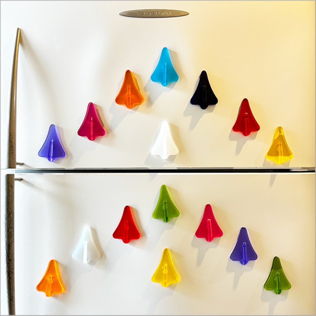 Magnet - Jet Plane (Orange Satin Acrylic)