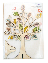 Elegant pine jewelry stand in spring tree design, perfect for organizing necklaces, bangles, and earrings.