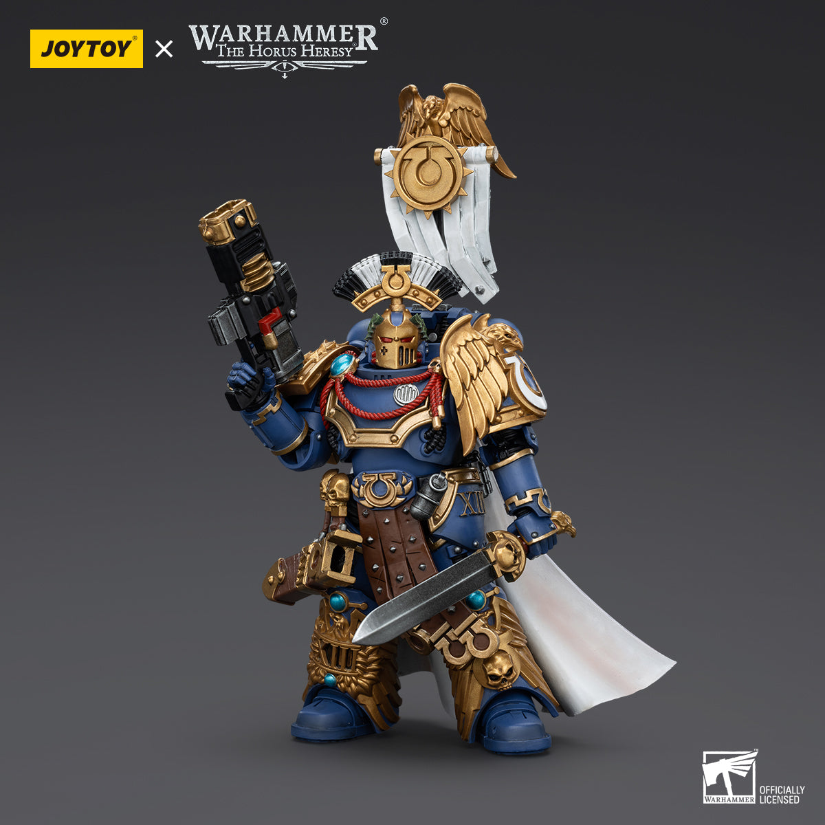 Warhammer Collectibles: 1/18 Scale Ultramarines Legion Praetor with Power Sword