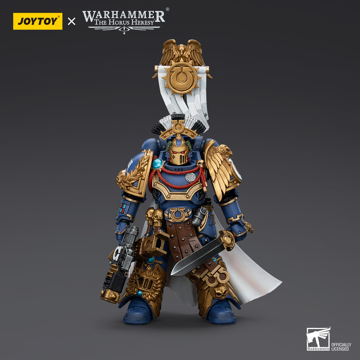 Warhammer Collectibles: 1/18 Scale Ultramarines Legion Praetor with Power Sword