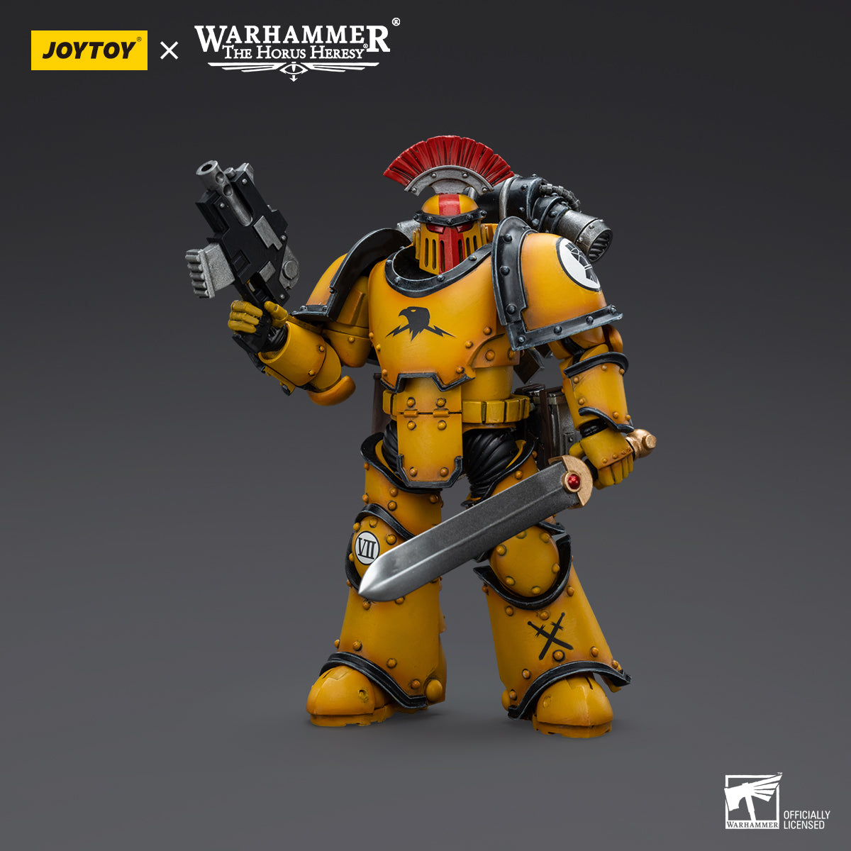 Warhammer 40K 1/18 Imperial Fists - MkIII Tactical Squad Legionary with Vexilla