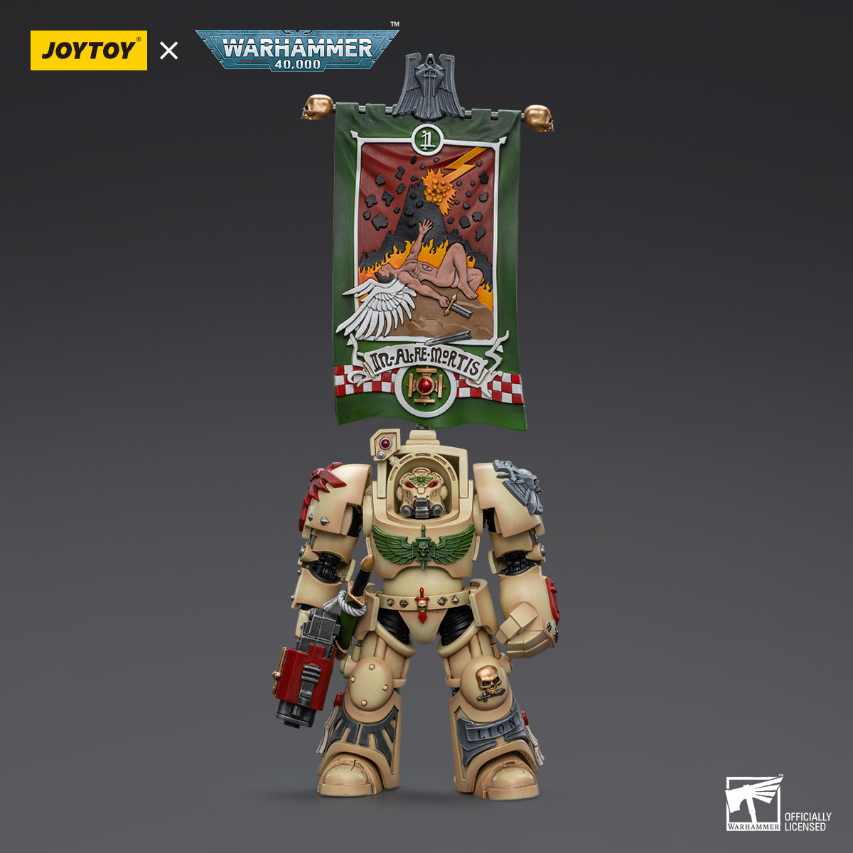Warhammer Collectibles: 1/18 Scale Dark Angels Deathwing Ancient with Company