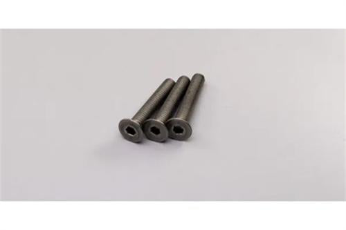 Hex Flat Head Screw Titanium M4x25 3 Pack - Kyosho 1-S34025HT