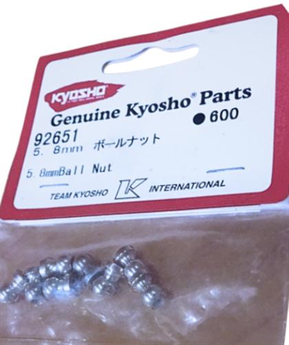 5.8mm Ball Nut 8 Pack - Kyosho 92651