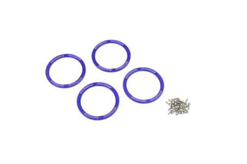 Aluminium Wheel Covers Blue - Kyosho EZW003BL