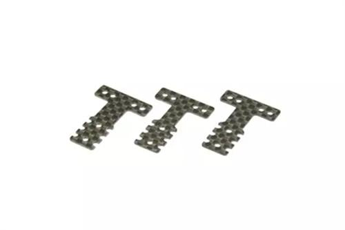 Mini-Z Carbon Rear Suspension Plate Set MM/LM - Kyosho MZW403B