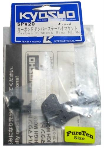 Carbon Front Shock Stay (Hi Mount) - Kyosho Pure Ten EP Spider - Kyosho SPW020