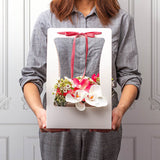 Flower Carry Box 22x11.5x35.5cm White Pack 5