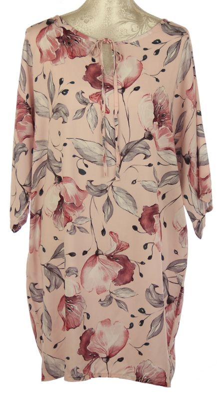 Kaftan - Large Floral (Pink)