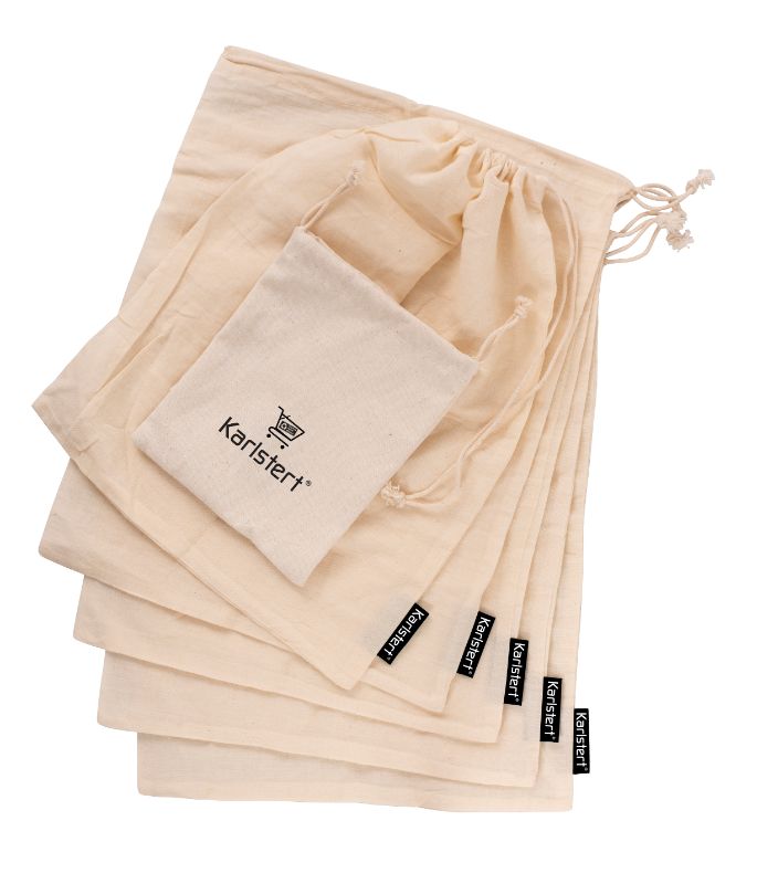 Produce Bags - Karistert Muslin (Set Of 5)