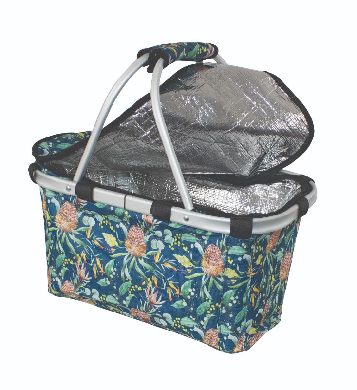 Carry Basket with Zip Lid - Karlstert 2 Handle Insulated (Natives)