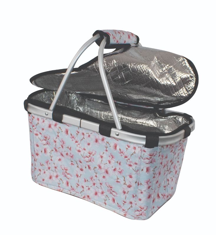 Carry Basket with Zip Lid - Karlstert 2 Handle Insulated (Blossoms)