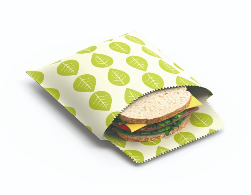 Beeswax Sandwich Pouch - Karlstert Leaves (Set of 2)