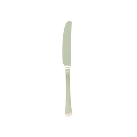 Elegant set of 12 Tablekraft Eiffel Table Knives, featuring stainless steel construction and sleek ergonomic design.