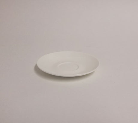 Set of 6 Rockingham bone china tea saucers, featuring a classic design for elegant tea and dessert serving.