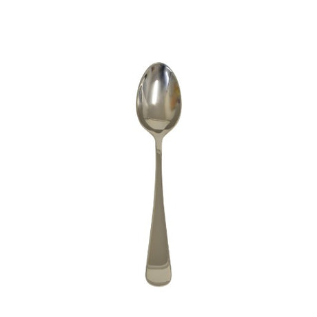 Set of 6 Rockingham Rotherham dessert spoons in stainless steel, elegantly designed for enjoying various desserts.