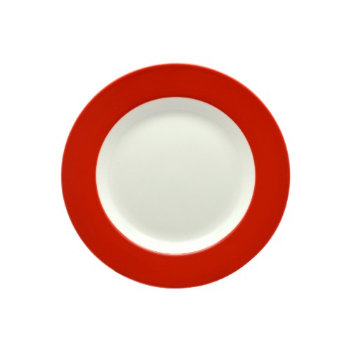 Rockingham New Bone Red Plate 20cm (Set of 6)