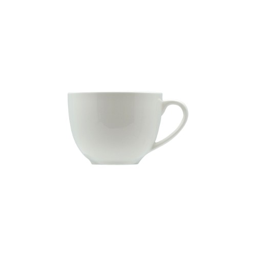 Set of 6 elegant 220ml Rockingham teacups in classic white porcelain, perfect for tea lovers and any occasion.